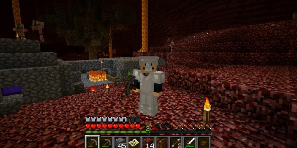 Minecraft gameplay