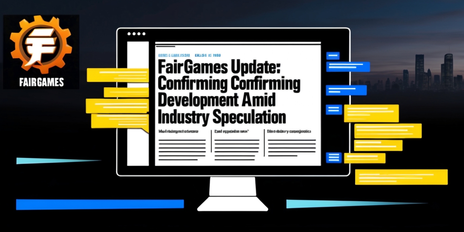 Fairgames Update: Confirming Development Amid Industry Speculation